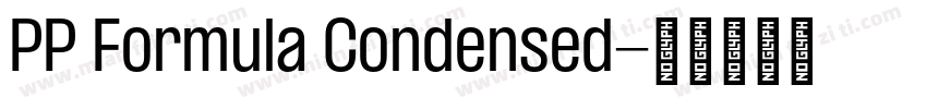 PP Formula Condensed字体转换